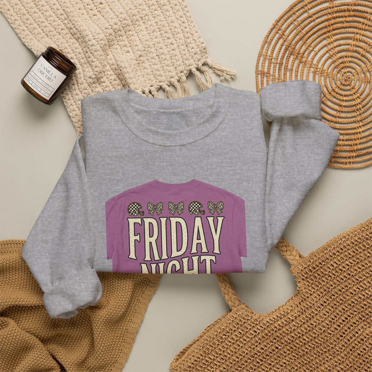 Friday Night Football Crewneck Sweatshirt | Football Season Tee