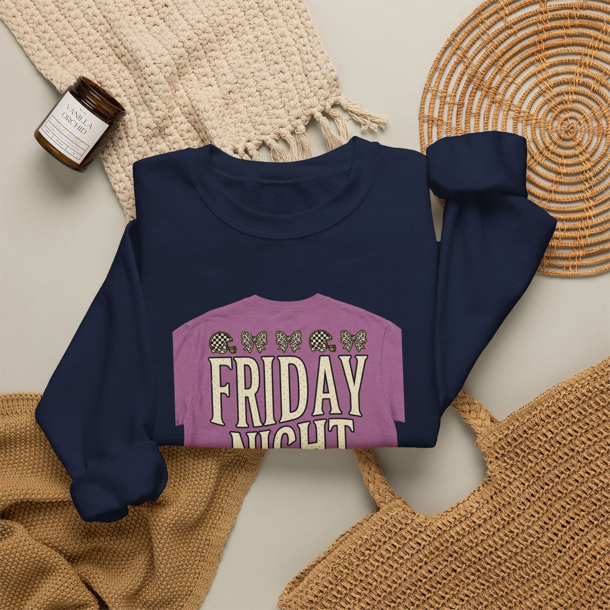 Friday Night Football Crewneck Sweatshirt | Football Season Tee