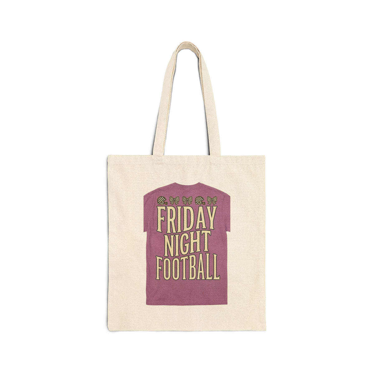 Friday Night Football Tote | Canvas Stadium Bag, High School Game Day