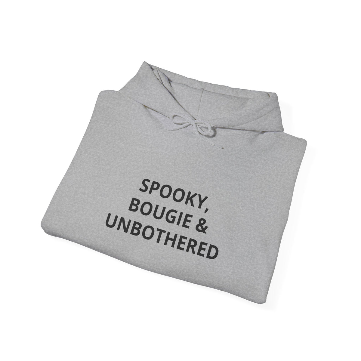 Spooky, Bougie & Unbothered Hoodie — Halloween Cozy Graphic Sweatshirt