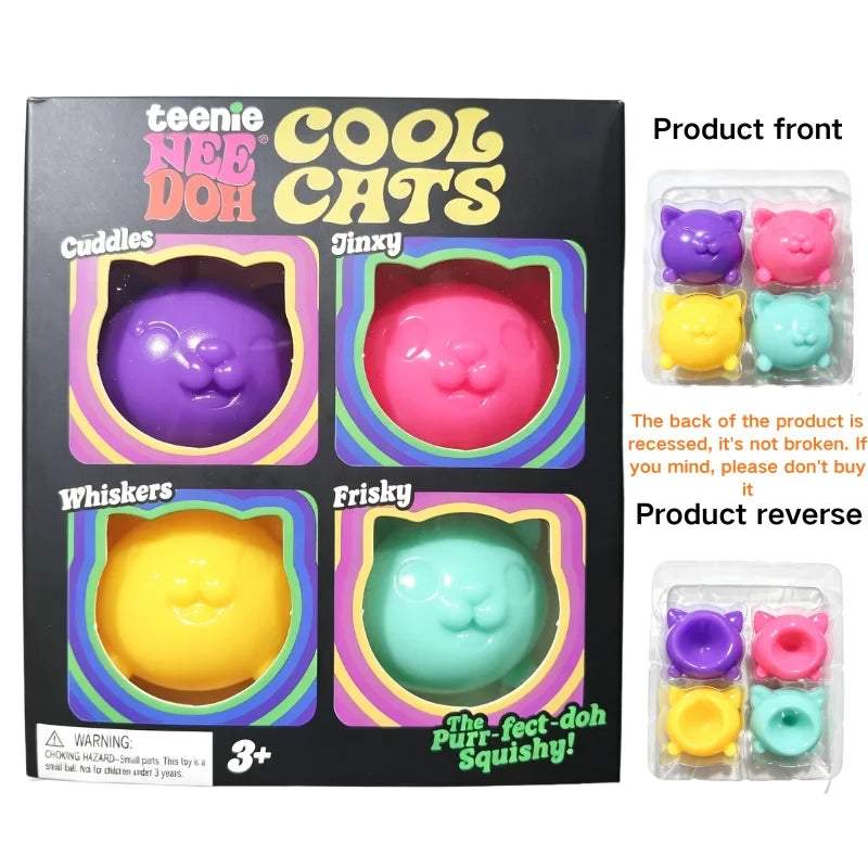 Mini Ice Cube Squishy Toy Set