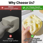 Squishy Cheese Block Fidget Toy