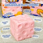Squishy Cheese Block Fidget Toy