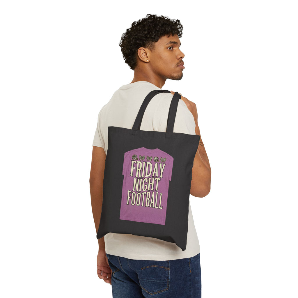 Friday Night Football Tote | Canvas Stadium Bag, High School Game Day