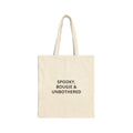 Spooky, Bougie & Unbothered Cotton Tote