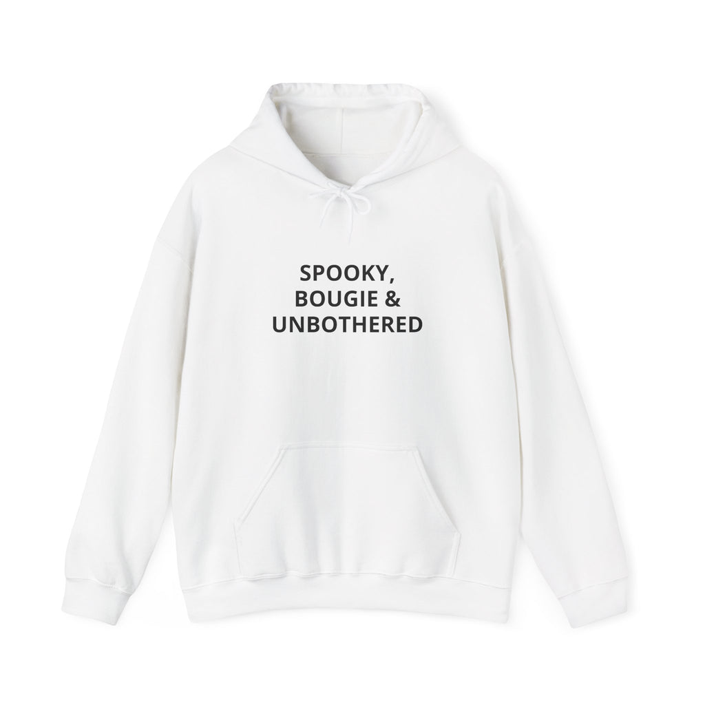 Spooky, Bougie & Unbothered Hoodie — Haunted Mansion Halloween Sweatshirt